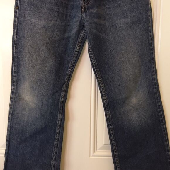 Levi's 527 boys blue five pocket bootcut jeans size (16R). - Picture 3 of 17